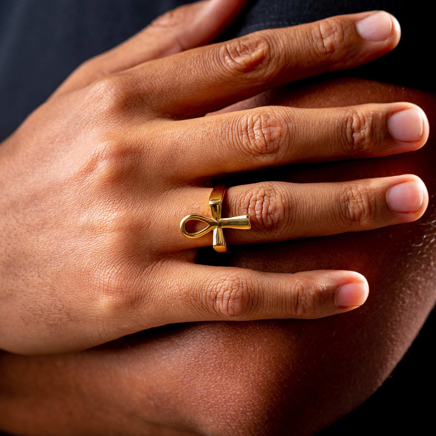 Gouden Ankh Ring