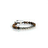 Tiger Eye Beads Bracelet with Marenca Beads, front view