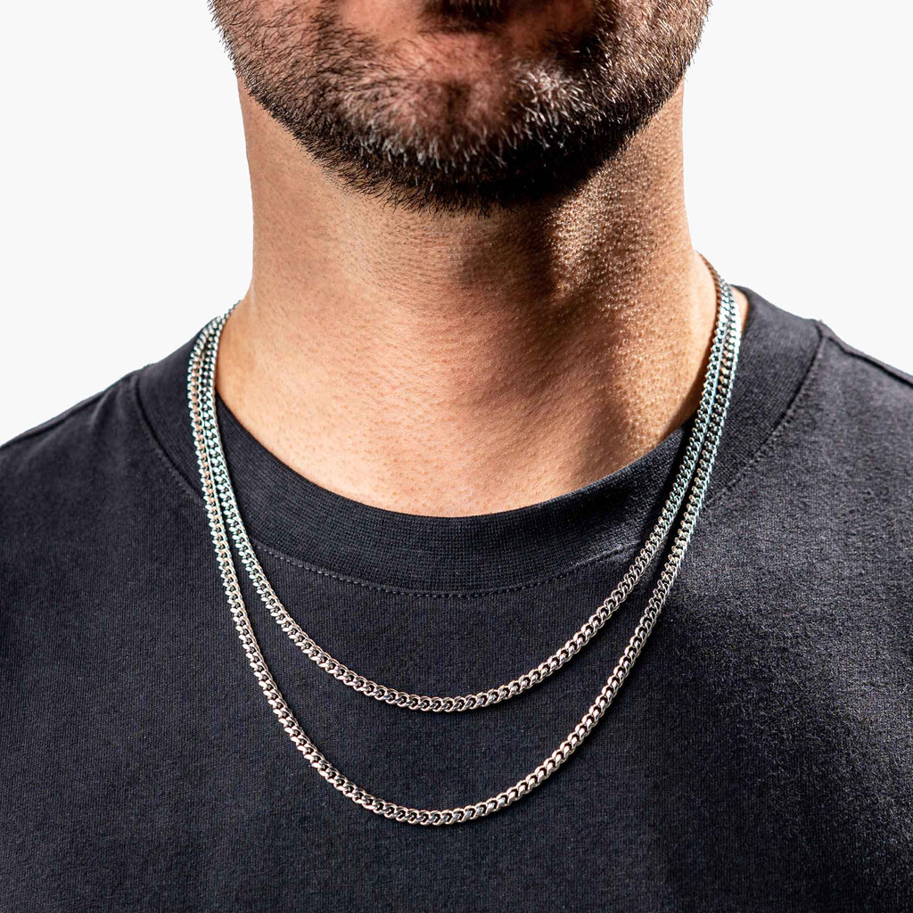 Cuban Chain Silver - 4mm