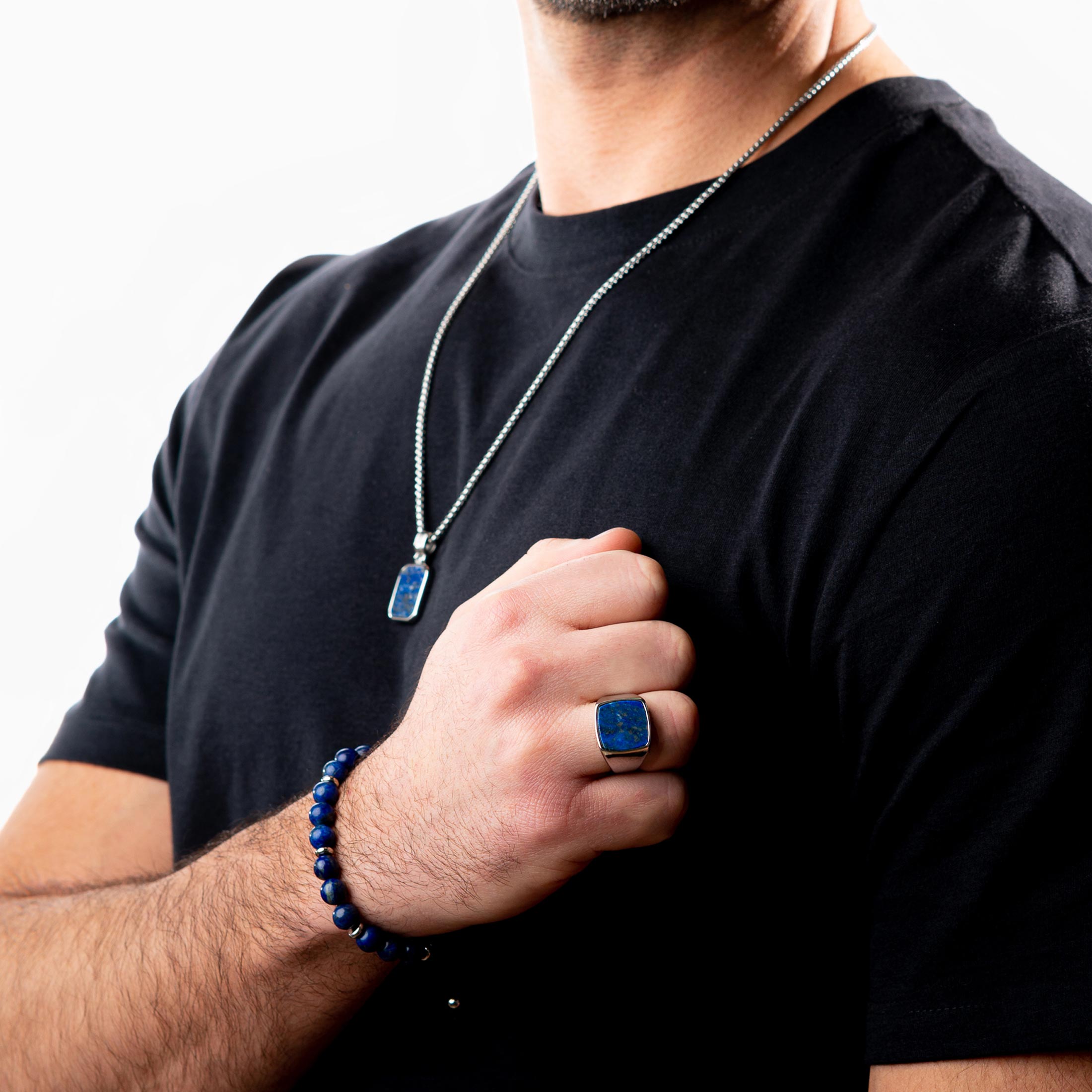 Lapis Bracelet Silver