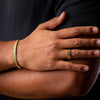 Ring with Diamond Motif, model front view + Cuff Bracelet with Diamond Motif