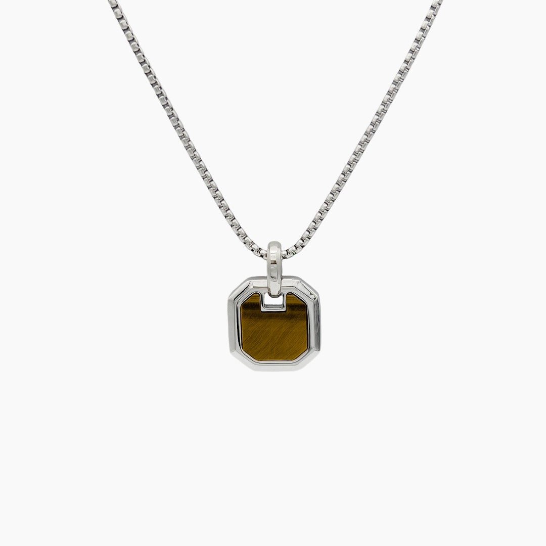 Tiger Eye Pendant Silver