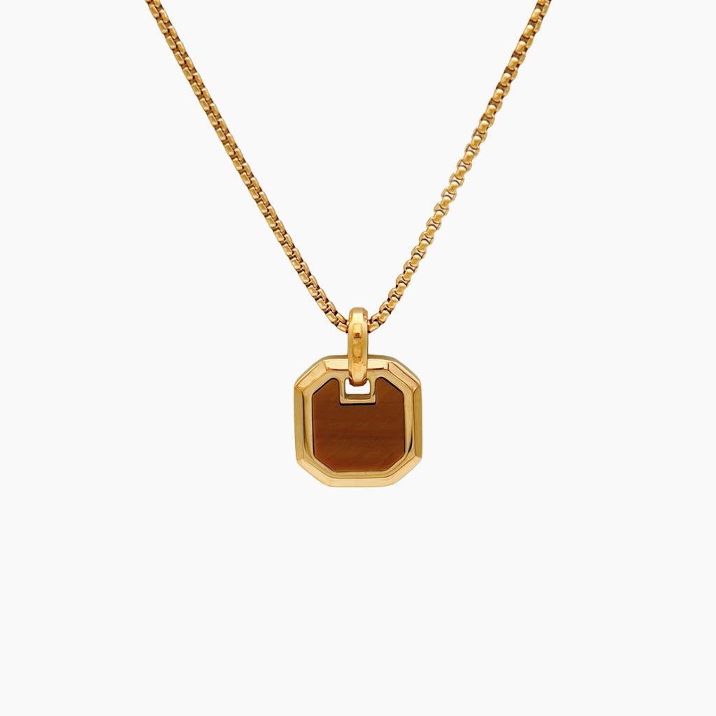 Tiger Eye Pendant Gold