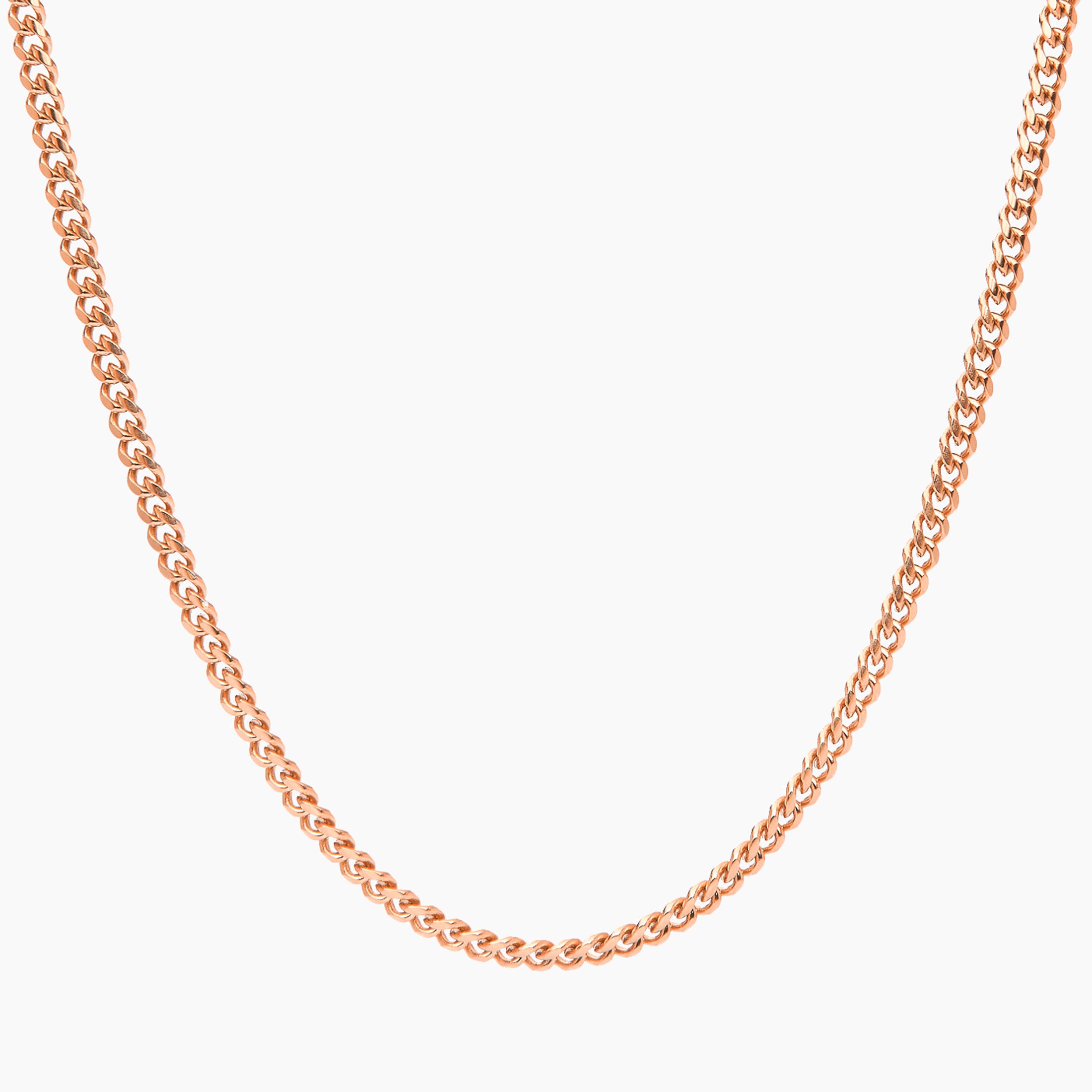 Cuban Chain Rose Gold - 4mm