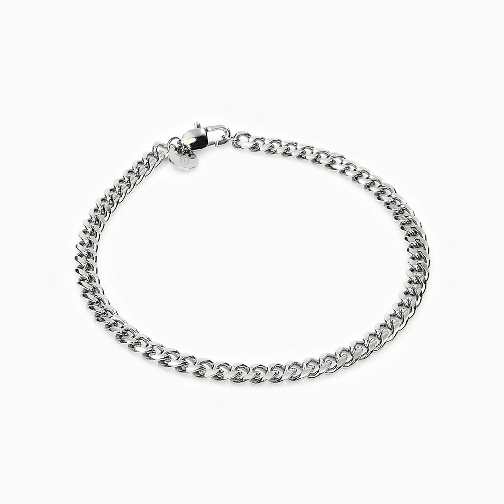 Cuban Bracelet Silver - 4 mm