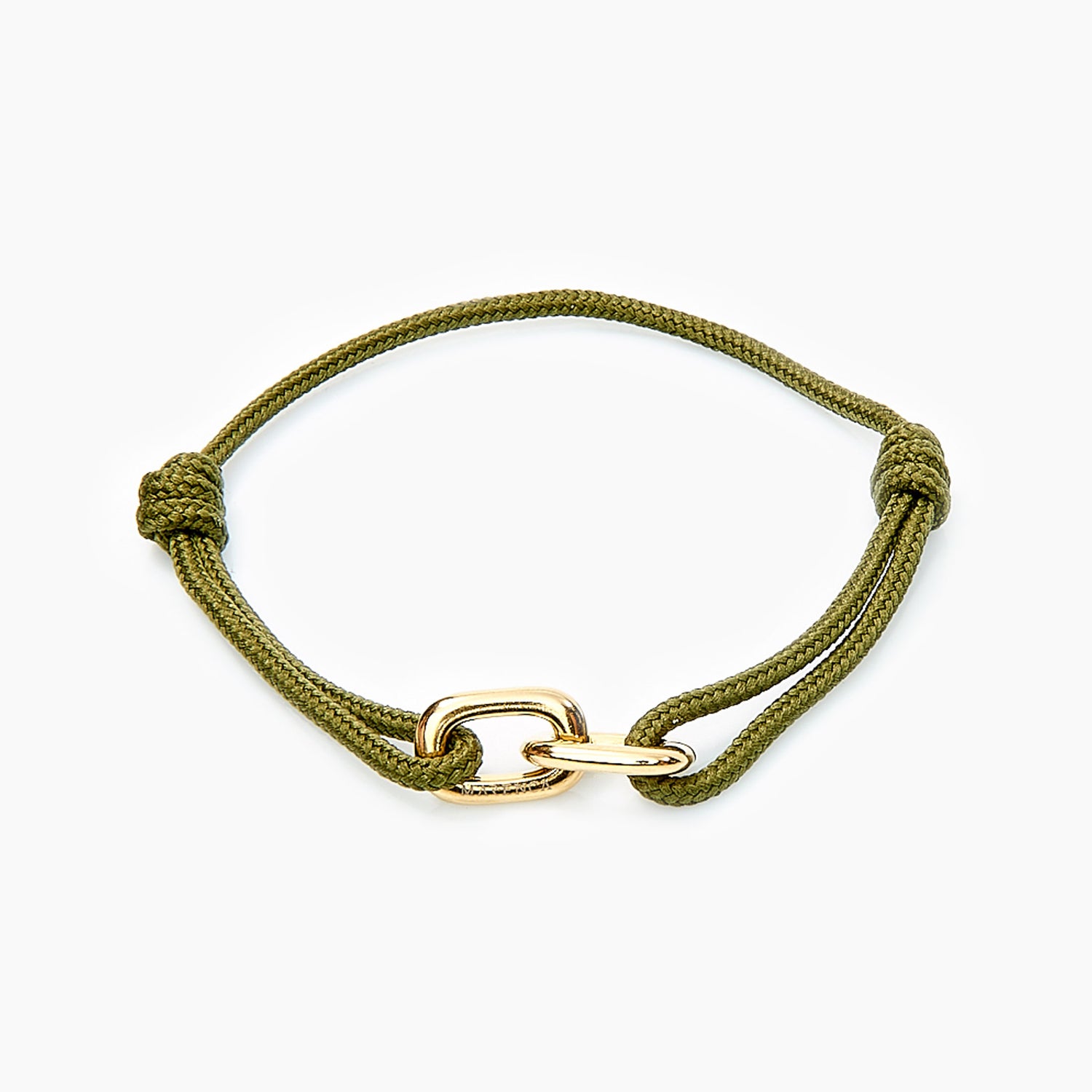 Bos Groene Armband met Gouden Ringen